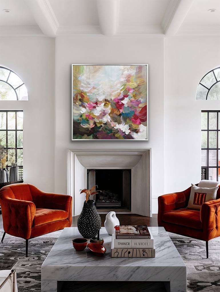 Original Abstract Expressionism Abstract Painting by Cat Tesla