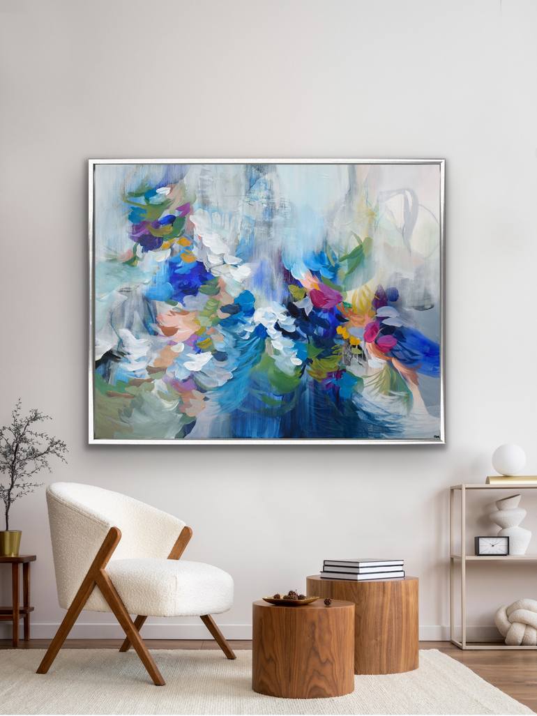Original Abstract Expressionism Abstract Painting by Cat Tesla