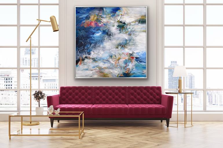Original Abstract Expressionism Abstract Painting by Cat Tesla