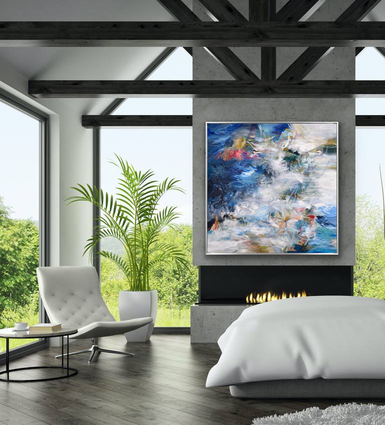 Original Abstract Expressionism Abstract Painting by Cat Tesla