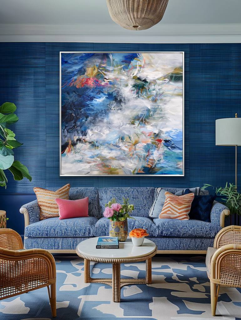 Original Abstract Expressionism Abstract Painting by Cat Tesla