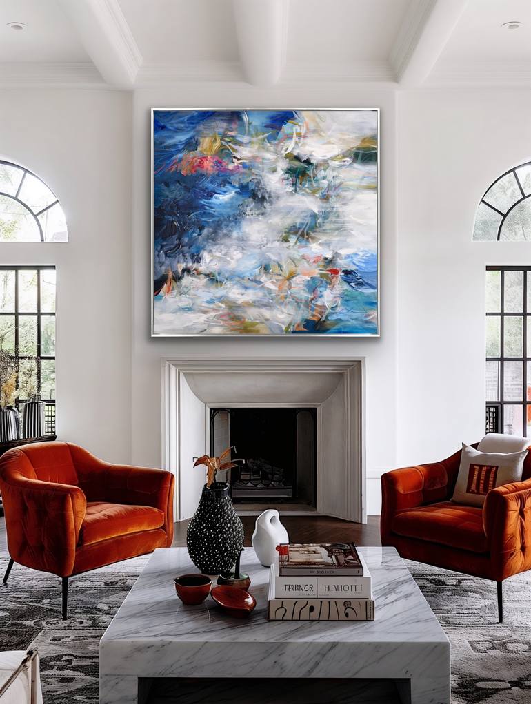 Original Abstract Expressionism Abstract Painting by Cat Tesla