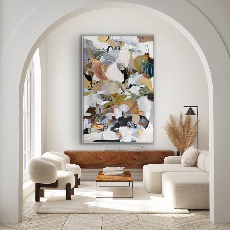 Original Abstract Expressionism Abstract Painting by Cat Tesla