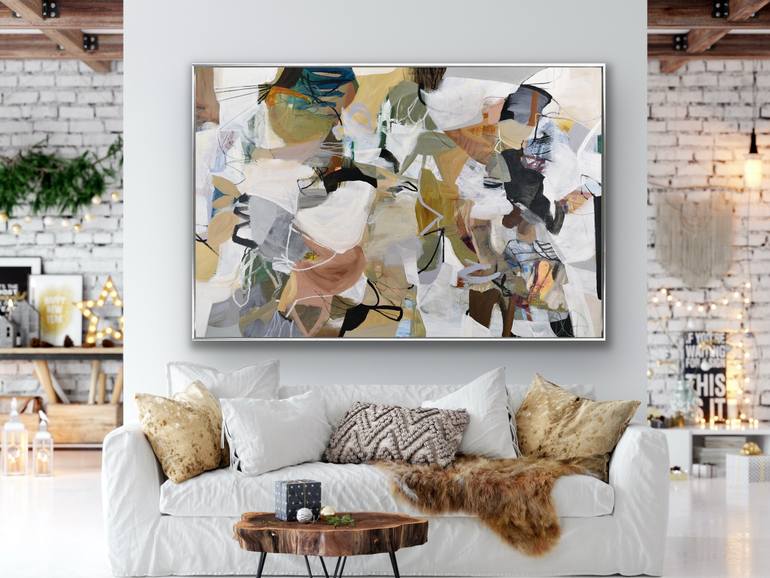 Original Abstract Expressionism Abstract Painting by Cat Tesla