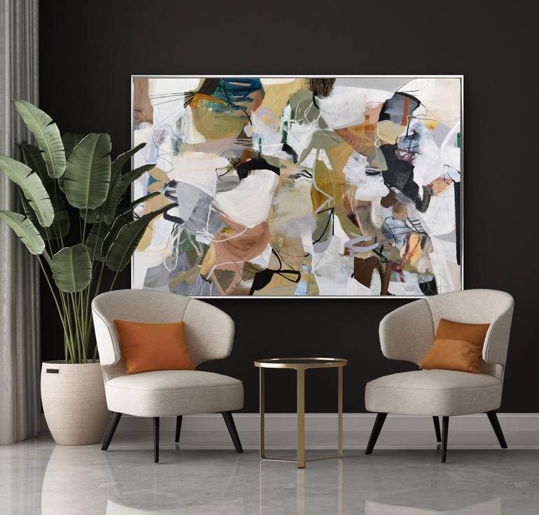 Original Abstract Expressionism Abstract Painting by Cat Tesla