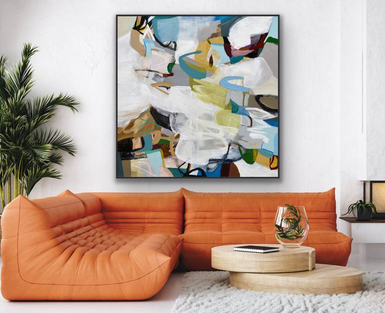 Original Abstract Expressionism Abstract Painting by Cat Tesla