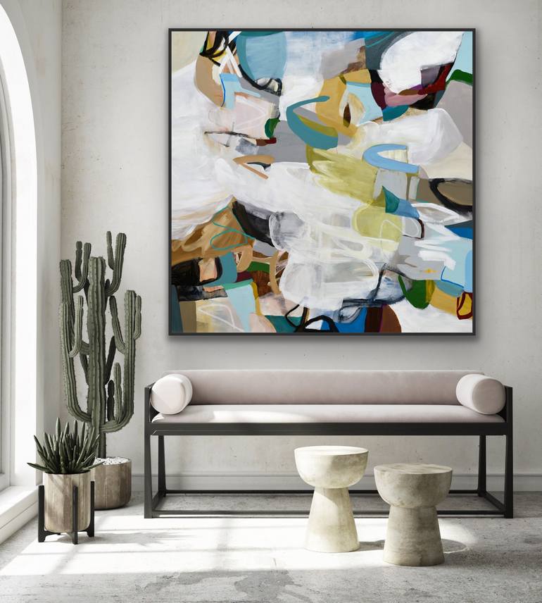 Original Abstract Expressionism Abstract Painting by Cat Tesla