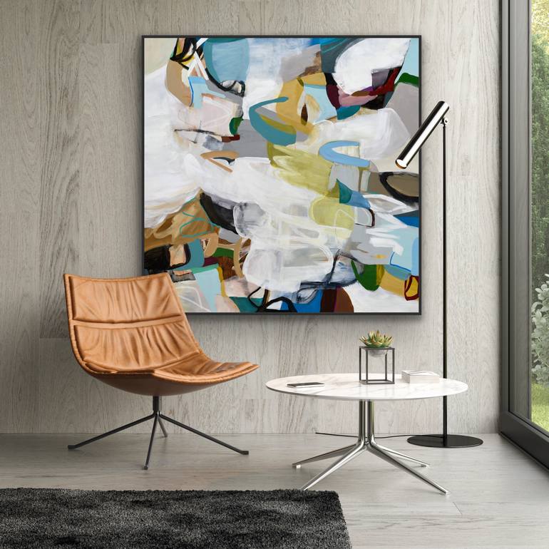 Original Abstract Expressionism Abstract Painting by Cat Tesla