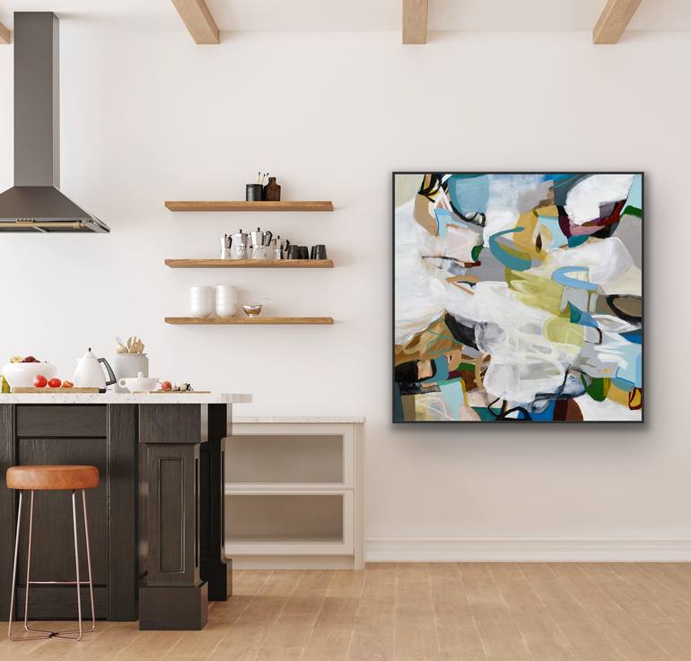 Original Abstract Expressionism Abstract Painting by Cat Tesla