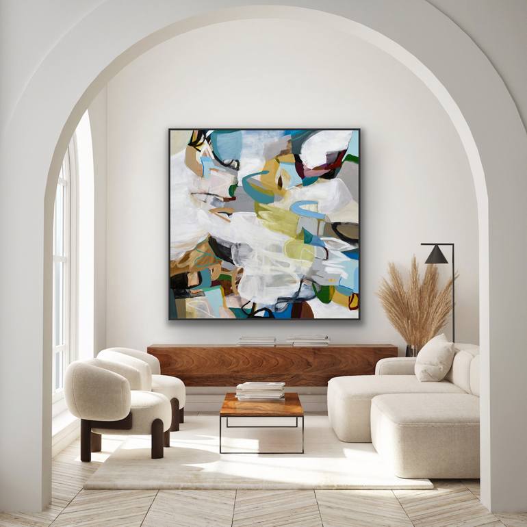 Original Abstract Expressionism Abstract Painting by Cat Tesla