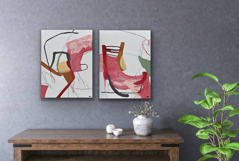 Original Abstract Expressionism Abstract Painting by Cat Tesla