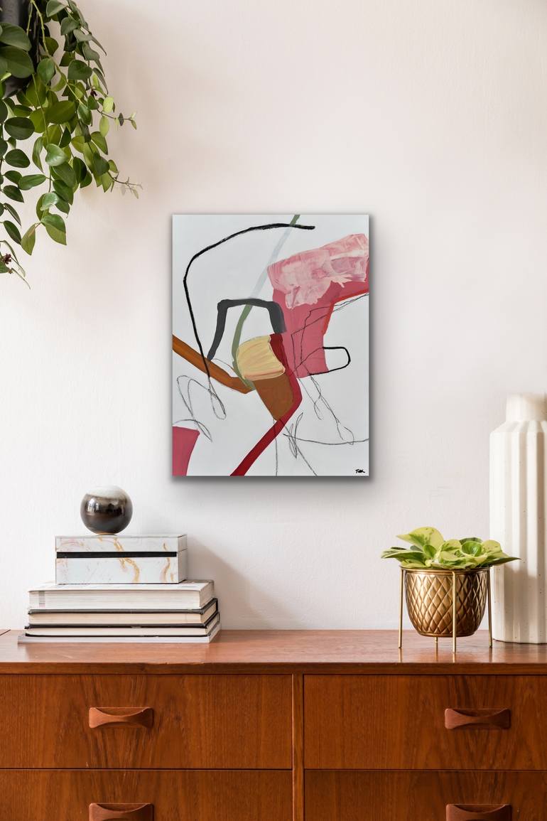 Original Abstract Expressionism Abstract Painting by Cat Tesla