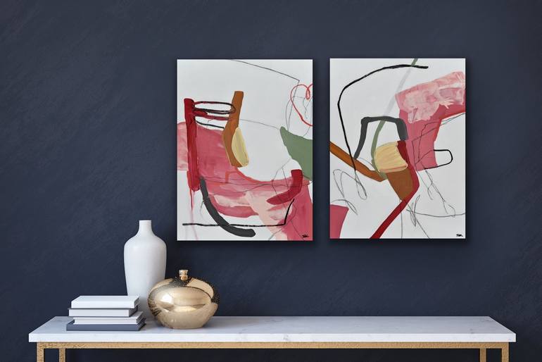 Original Abstract Expressionism Abstract Painting by Cat Tesla