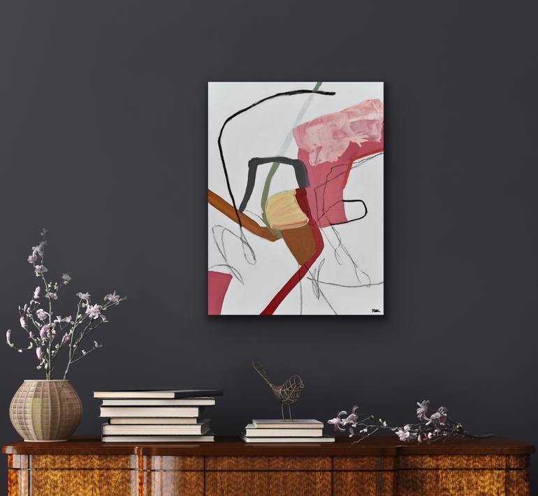 Original Abstract Expressionism Abstract Painting by Cat Tesla