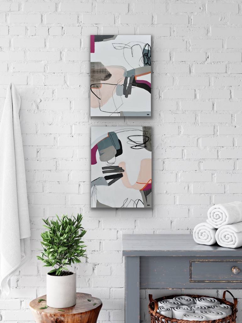 Original Abstract Expressionism Abstract Painting by Cat Tesla