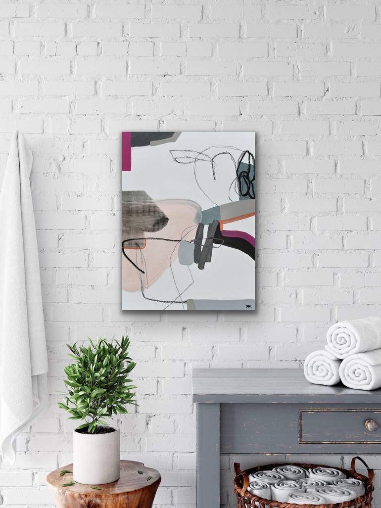 Original Abstract Expressionism Abstract Painting by Cat Tesla