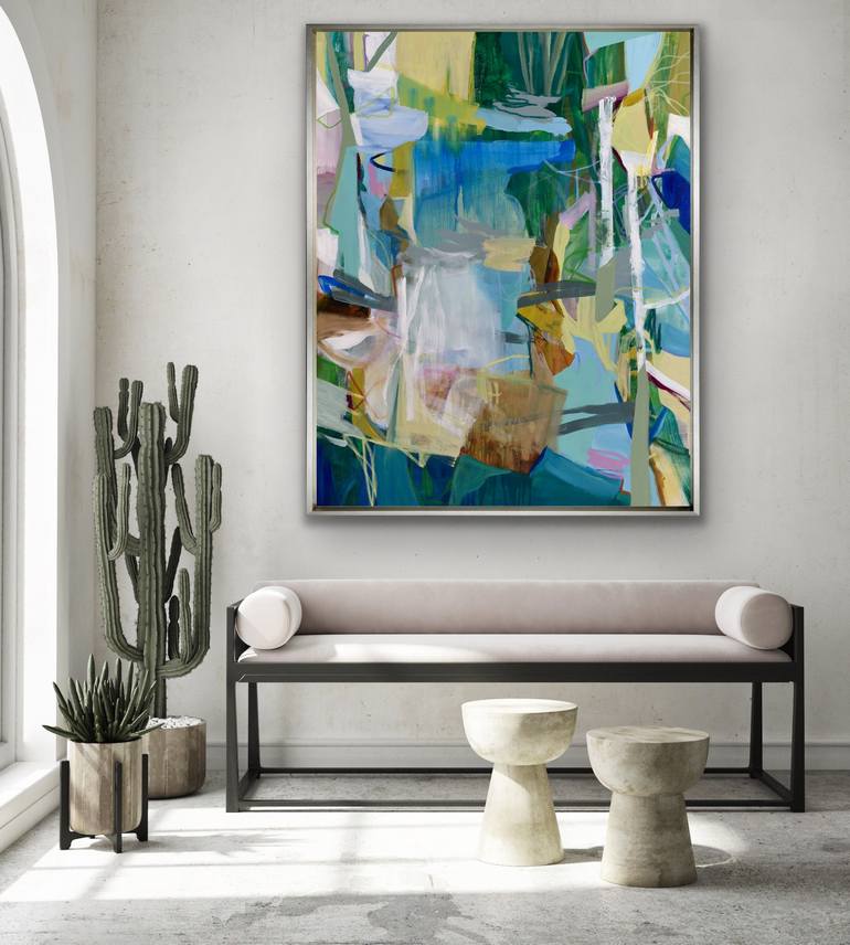 Original Abstract Expressionism Abstract Painting by Cat Tesla