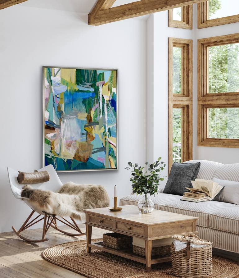 Original Abstract Expressionism Abstract Painting by Cat Tesla