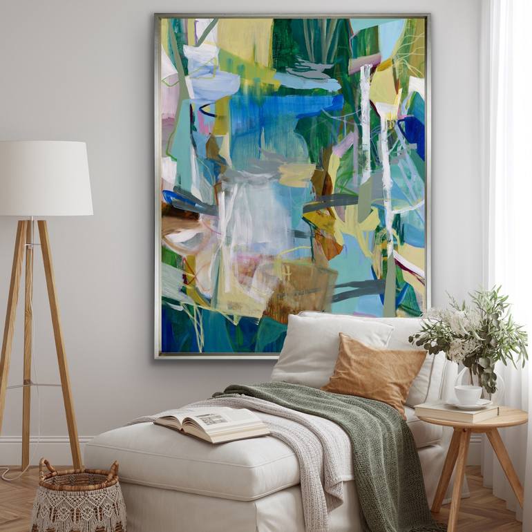 Original Abstract Expressionism Abstract Painting by Cat Tesla