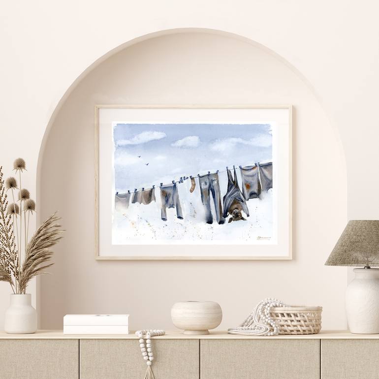 Original Illustration Humor Painting by Olga Tchefranov