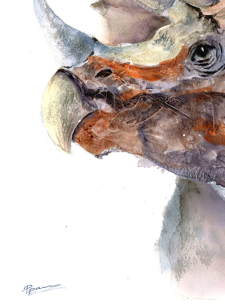 Original Conceptual Animal Painting by Olga Tchefranov