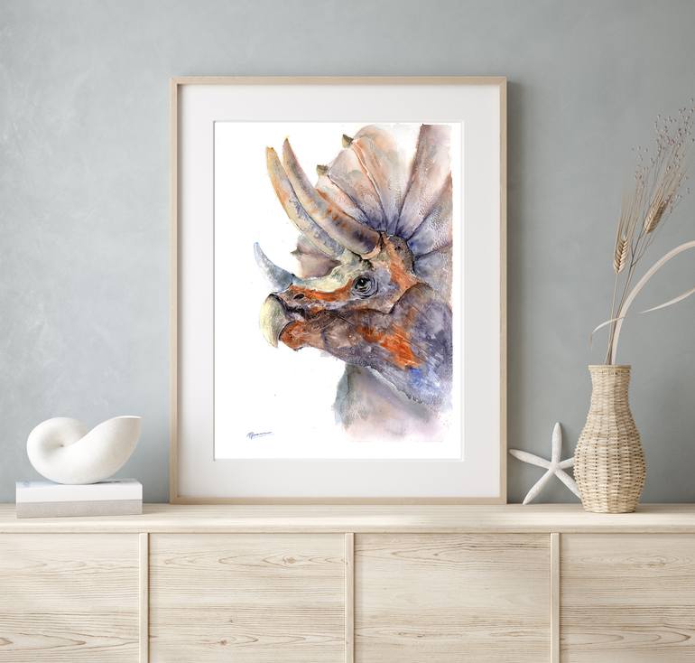 Original Conceptual Animal Painting by Olga Tchefranov