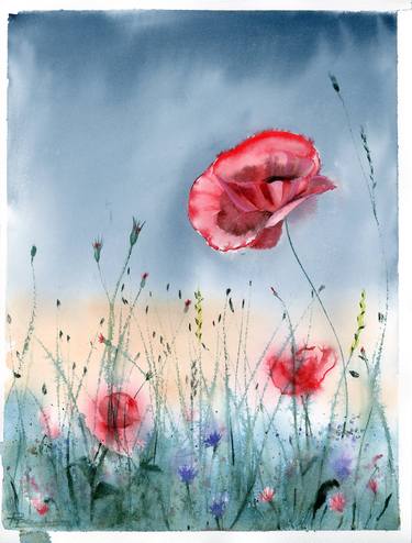 Original Fine Art Floral Paintings by Olga Tchefranov