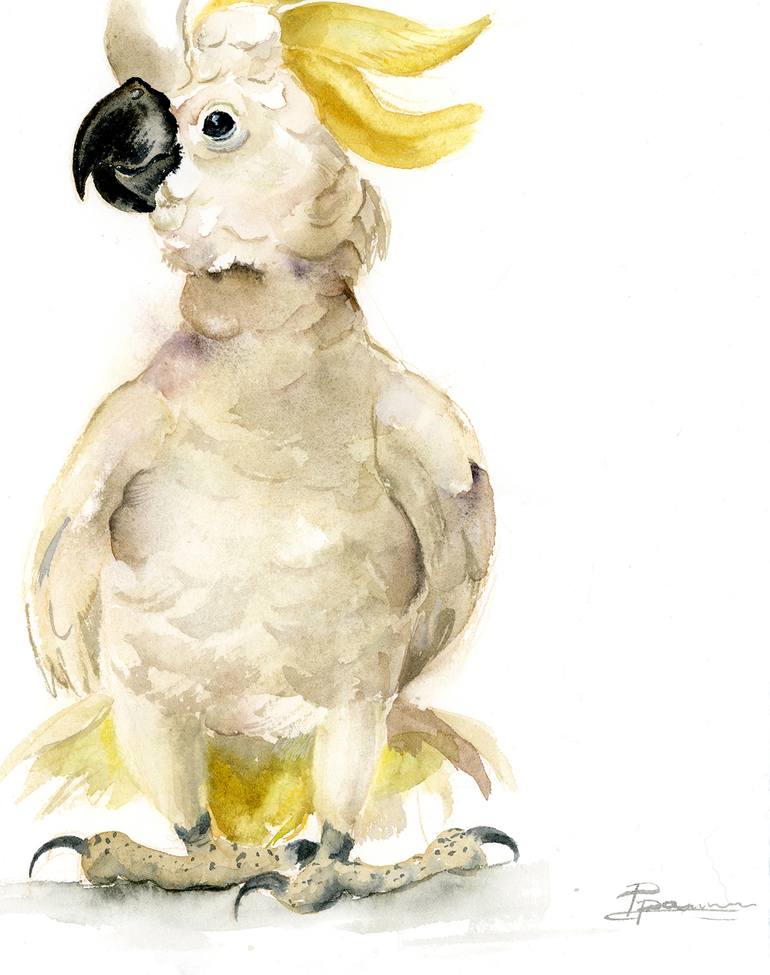 Original Figurative Animal Painting by Olga Tchefranov