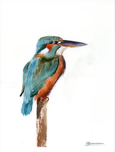 Kingfisher - Original Watercolor thumb