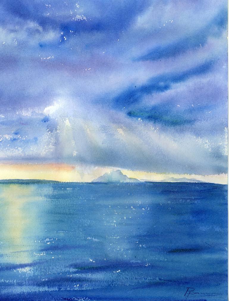 Original Impressionism Landscape Painting by Olga Tchefranov