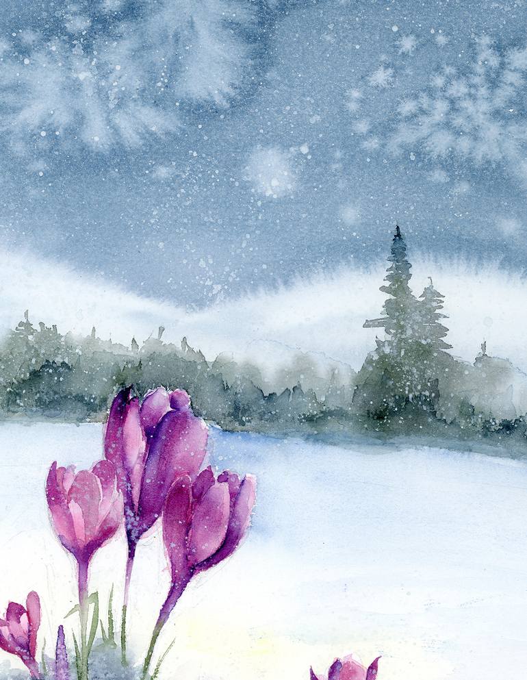 Original Fine Art Landscape Painting by Olga Tchefranov