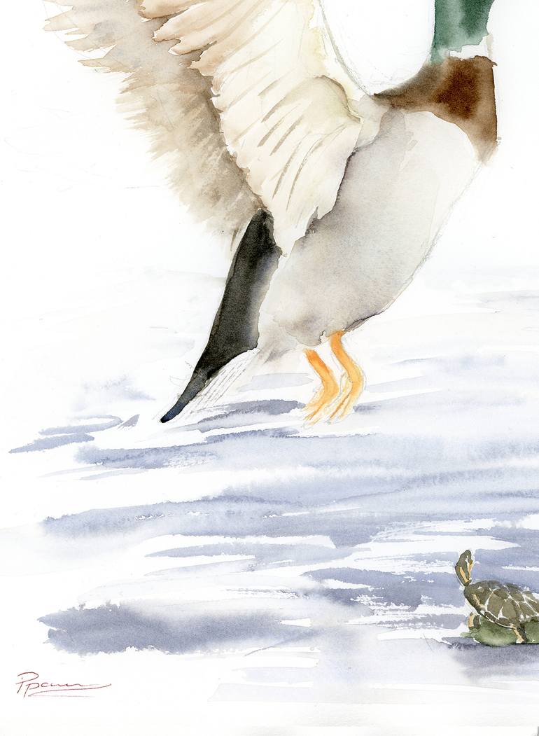 Original Figurative Animal Painting by Olga Tchefranov