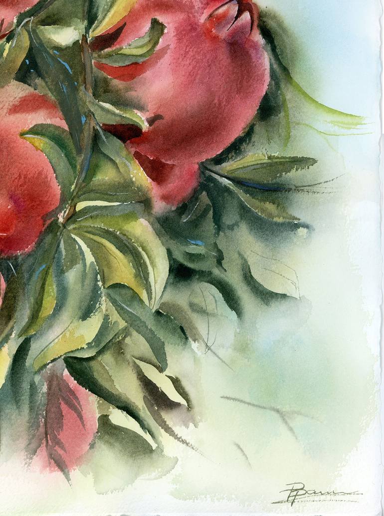 Original Fine Art Botanic Painting by Olga Tchefranov