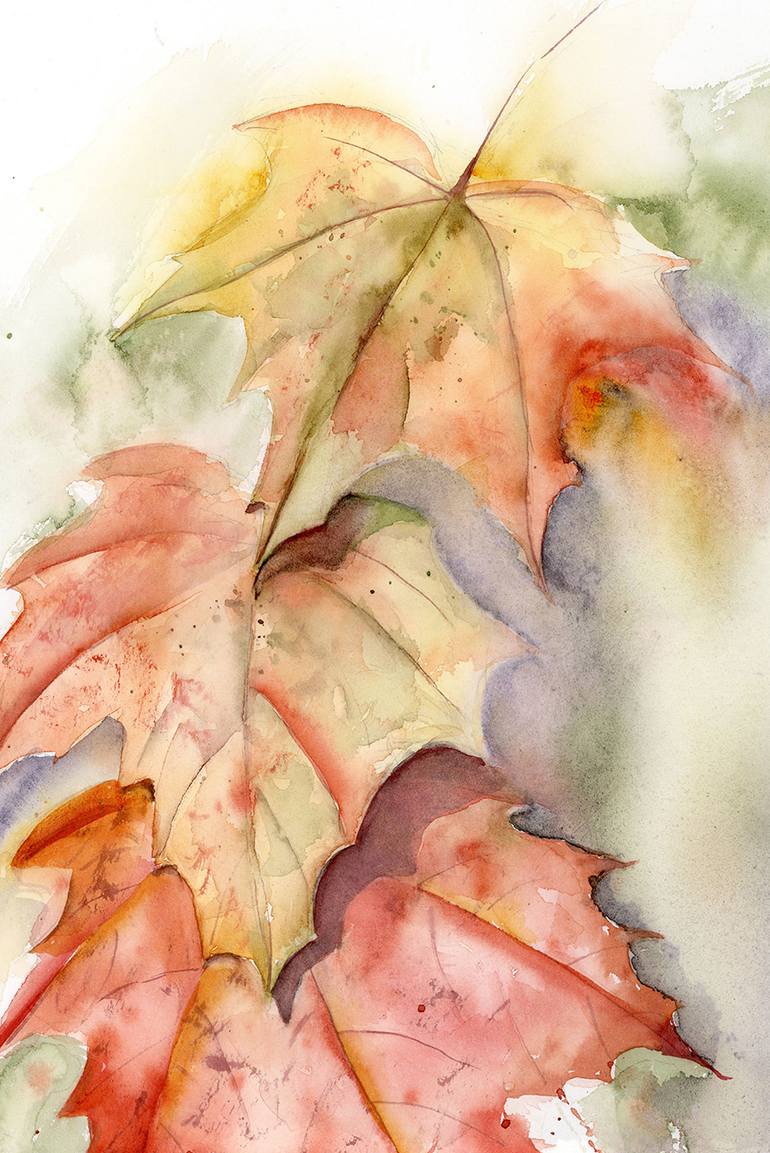 Original Impressionism Botanic Painting by Olga Tchefranov