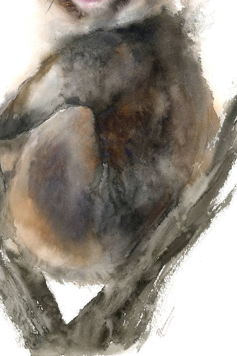 Original Figurative Animal Painting by Olga Tchefranov