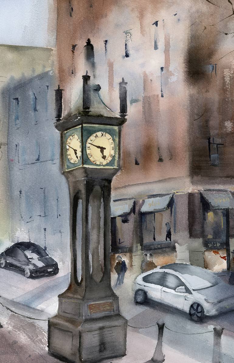 Original Impressionism Cities Painting by Olga Tchefranov