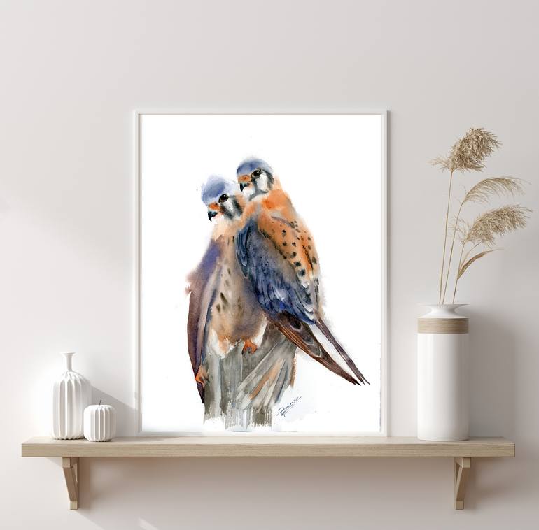 Original Impressionism Animal Painting by Olga Tchefranov