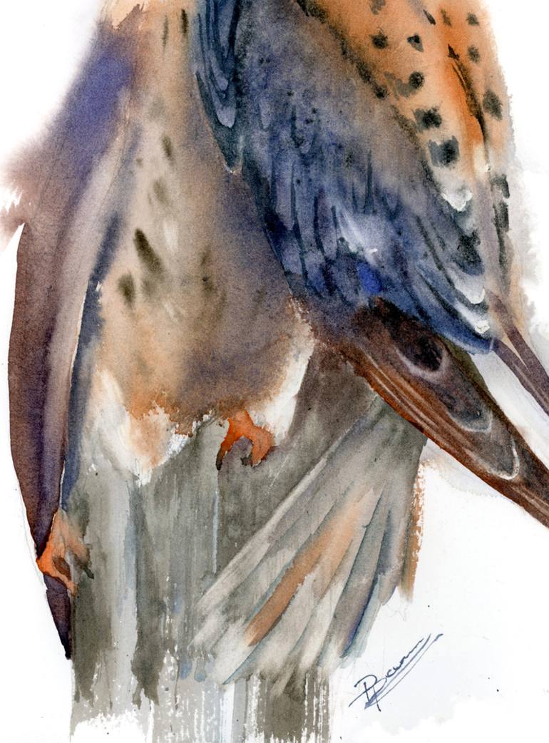 Original Impressionism Animal Painting by Olga Tchefranov