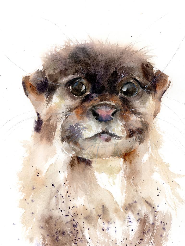 Original Figurative Animal Painting by Olga Tchefranov