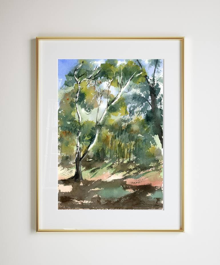 Original Impressionism Landscape Painting by Olga Tchefranov