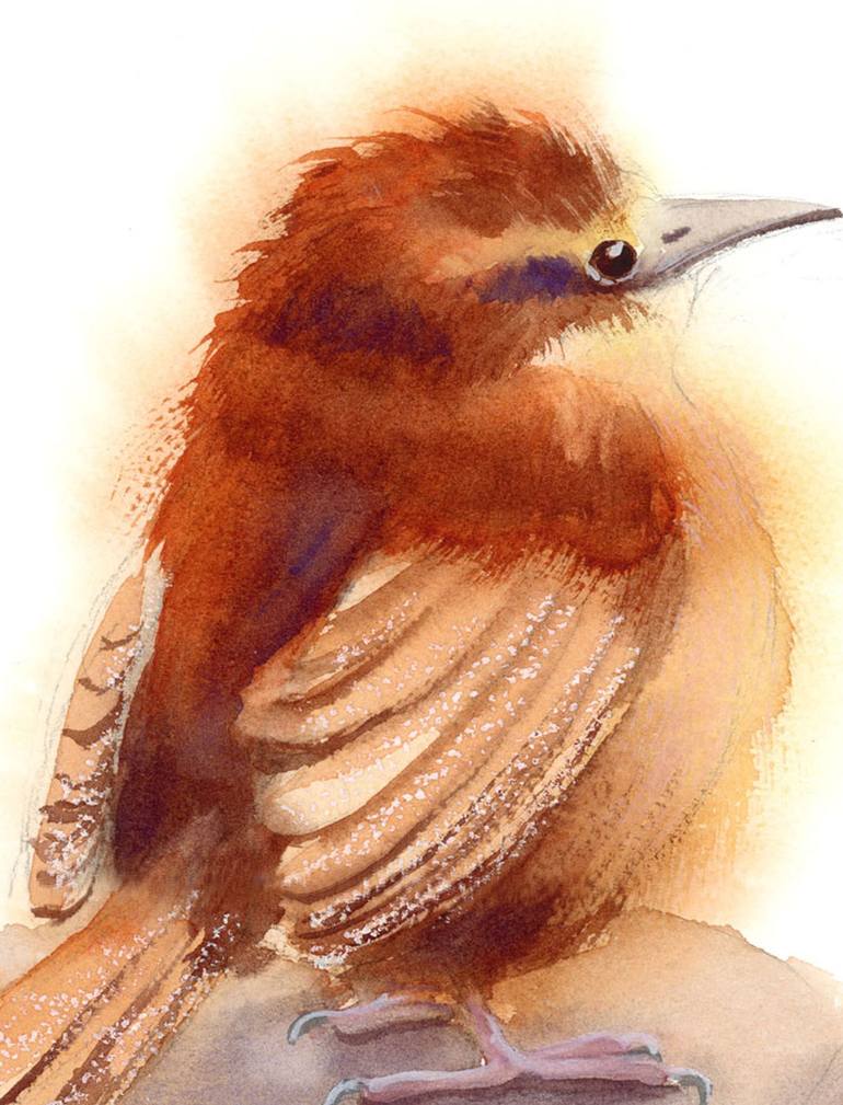 Original Impressionism Animal Painting by Olga Tchefranov