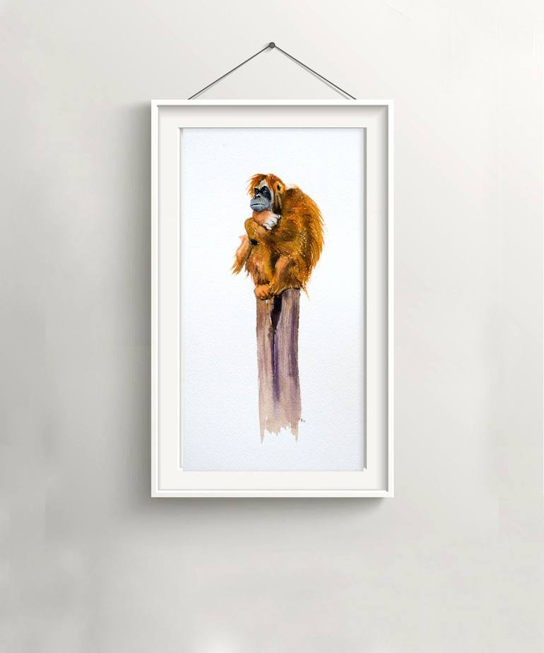 Original Illustration Animal Painting by Olga Tchefranov