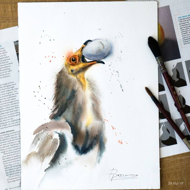 Original Animal Painting by Olga Tchefranov