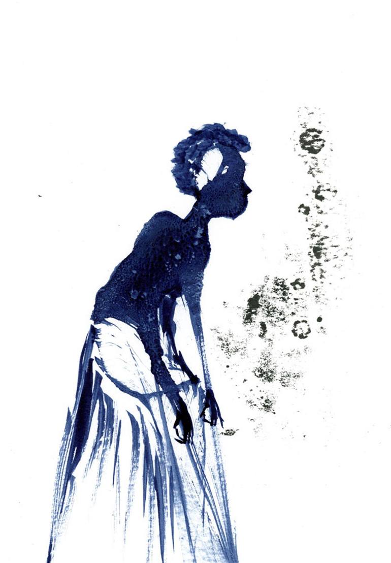 Original Abstract People Painting by Olga Tchefranov