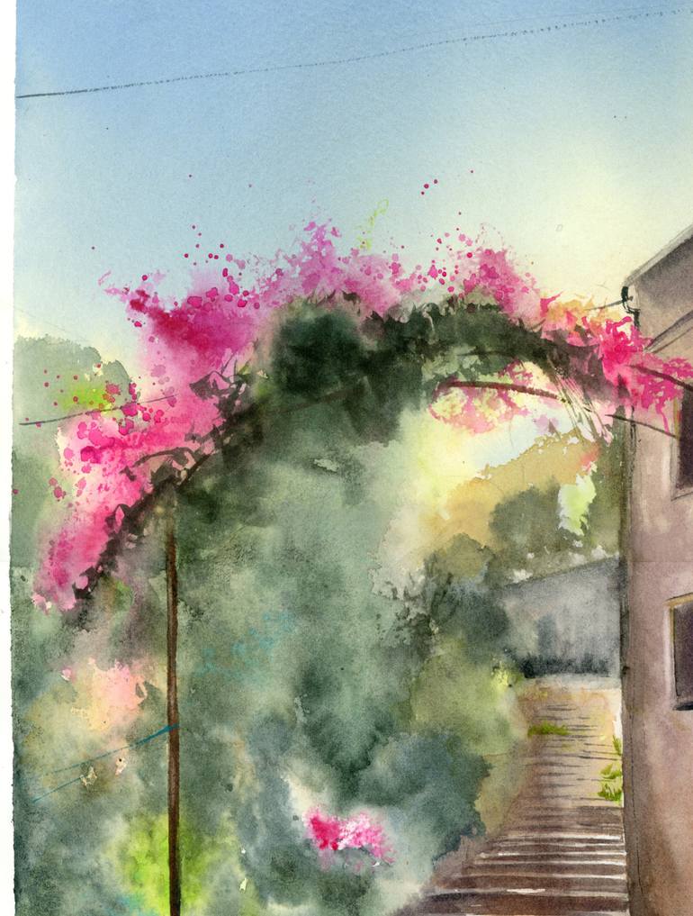 Original Abstract Landscape Painting by Olga Tchefranov