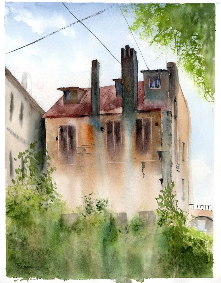 The Old House Split City In Croatia Painting By Olga Shefranov Saatchi Art - How To Paint An Old House