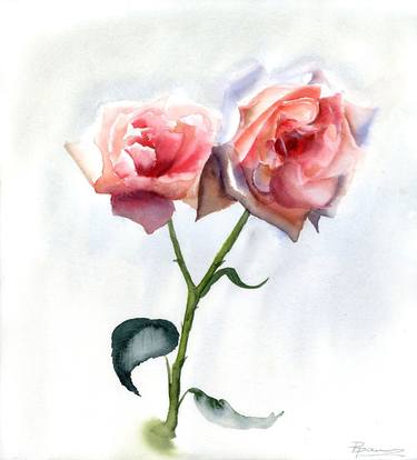 Original Fine Art Floral Paintings by Olga Tchefranov