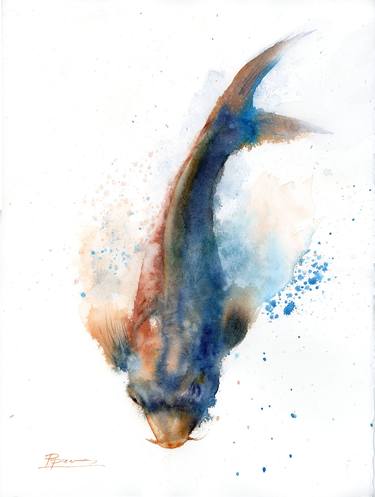 Water Color Fish Paintings | Saatchi Art