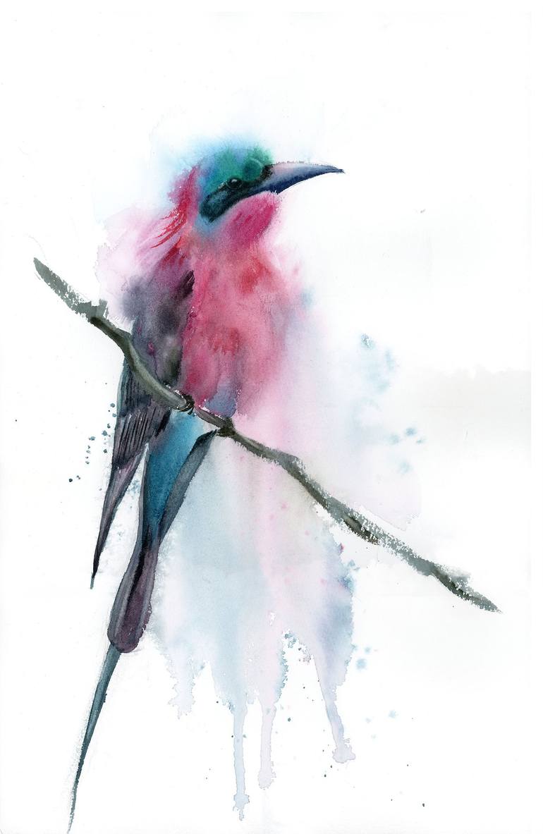 Original Abstract Expressionism Animal Paintings by Olga Tchefranov