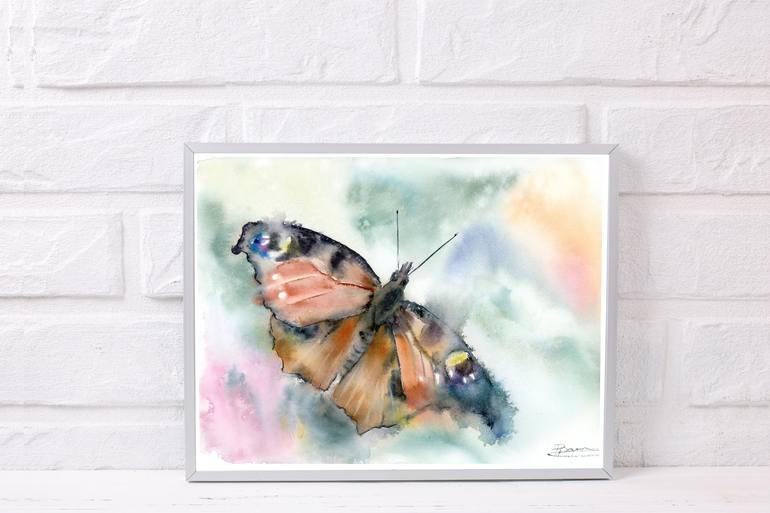 Original Abstract Botanic Painting by Olga Tchefranov